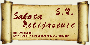 Šakota Milijašević vizit kartica